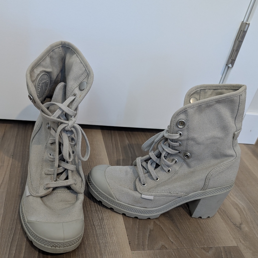 Palladium Gray Boots